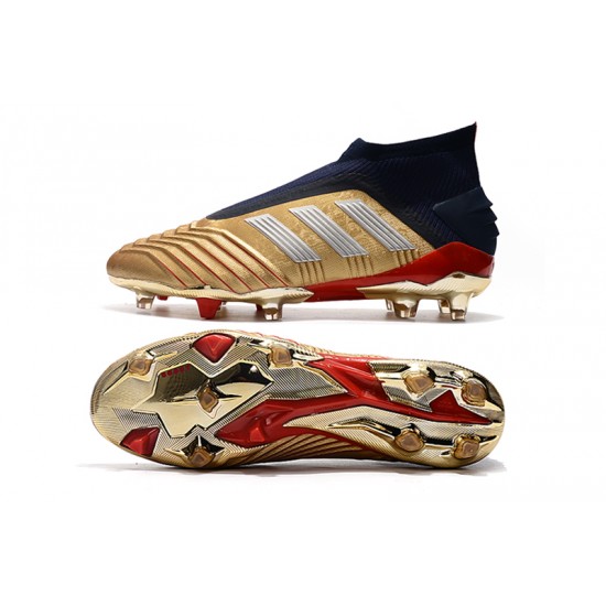 Comprar  Botas de fútbol Adidas Predator 19+ FG 25th Anniversaire Dorado Plata Negro