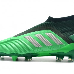 Botas de fútbol Adidas Predator 19+ FG 25th AnnivLacelessersary Verde Negro