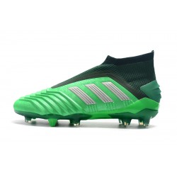 Botas de fútbol Adidas Predator 19+ FG 25th AnnivLacelessersary Verde Negro