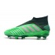 Tienda  Botas de fútbol Adidas Predator 19+ FG 25th AnnivLacelessersary Verde Negro
