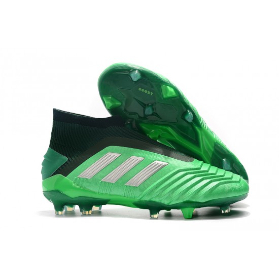 Tienda  Botas de fútbol Adidas Predator 19+ FG 25th AnnivLacelessersary Verde Negro