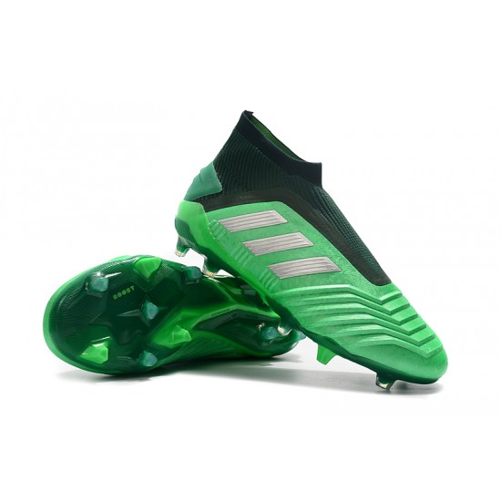 Tienda  Botas de fútbol Adidas Predator 19+ FG 25th AnnivLacelessersary Verde Negro