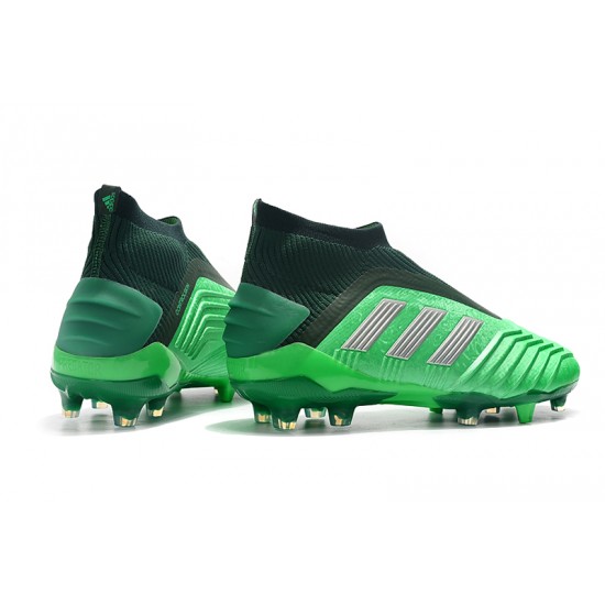 Tienda  Botas de fútbol Adidas Predator 19+ FG 25th AnnivLacelessersary Verde Negro