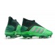 Tienda  Botas de fútbol Adidas Predator 19+ FG 25th AnnivLacelessersary Verde Negro