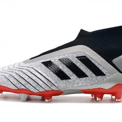 Botas de fútbol Adidas Predator 19+ FG 25th Anniversaire Plata Negro Blanco