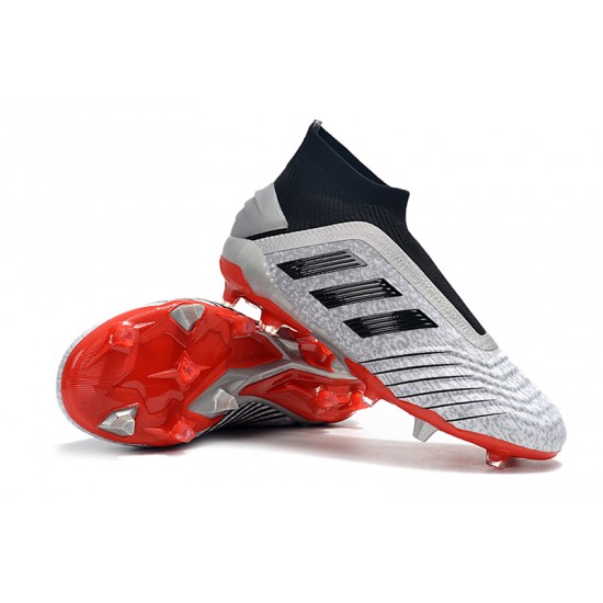 Descubrir  Botas de fútbol Adidas Predator 19+ FG 25th Anniversaire Plata Negro Blanco