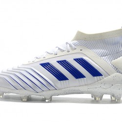 Botas de fútbol Adidas Predator 19+ FG 25th Anniversaire Blanco Azul