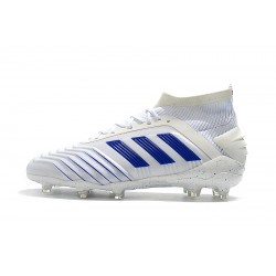 Botas de fútbol Adidas Predator 19+ FG 25th Anniversaire Blanco Azul