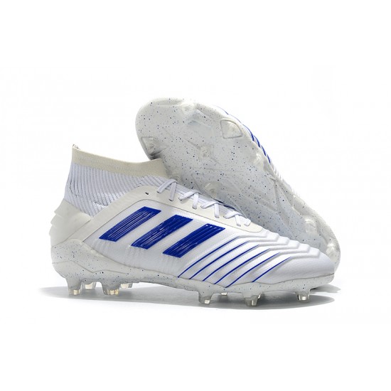 Explorar  Botas de fútbol Adidas Predator 19+ FG 25th Anniversaire Blanco Azul