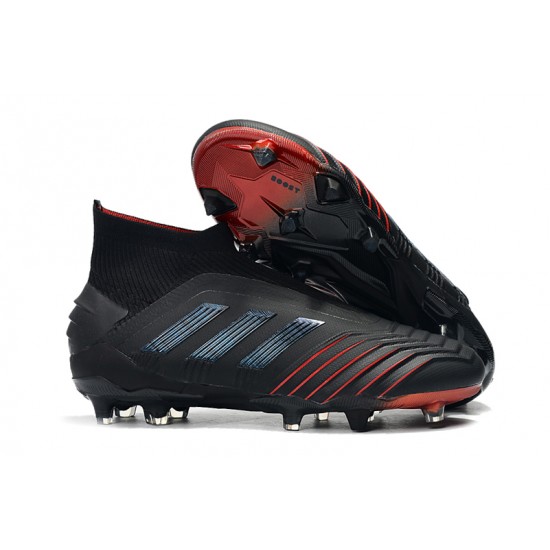 Tienda  Botas de fútbol Adidas Predator 19+ FG Archetic 25th Anniversaire Negro Azul Rojo