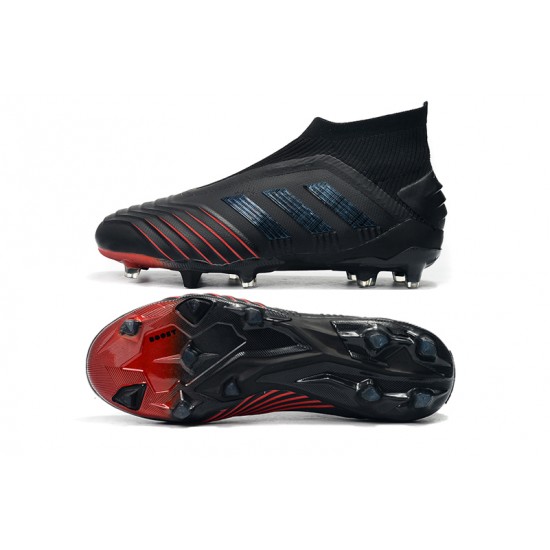 Tienda  Botas de fútbol Adidas Predator 19+ FG Archetic 25th Anniversaire Negro Azul Rojo