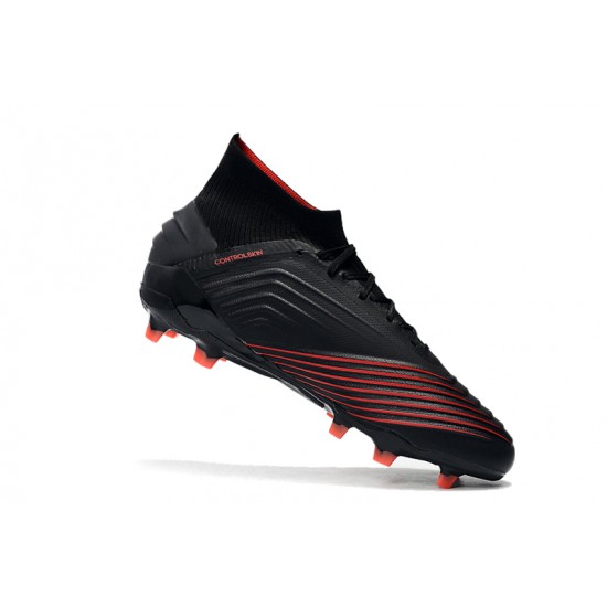 Tienda  Botas de fútbol Adidas Predator 19+ FG Archetic 25th Anniversaire Negro Rojo Azul