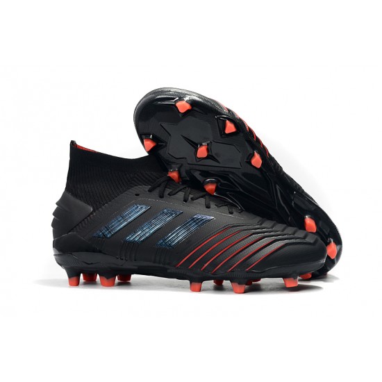 Tienda  Botas de fútbol Adidas Predator 19+ FG Archetic 25th Anniversaire Negro Rojo Azul