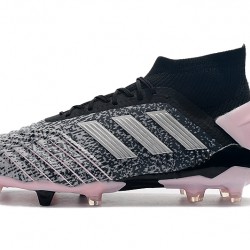 Botas de fútbol Adidas Predator 19+ FG Archetic 25th Anniversaire Gris Plata Rosado