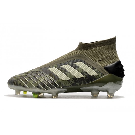Mejor calidad  Botas de fútbol Adidas Predator 19+ FG Ejercito verde