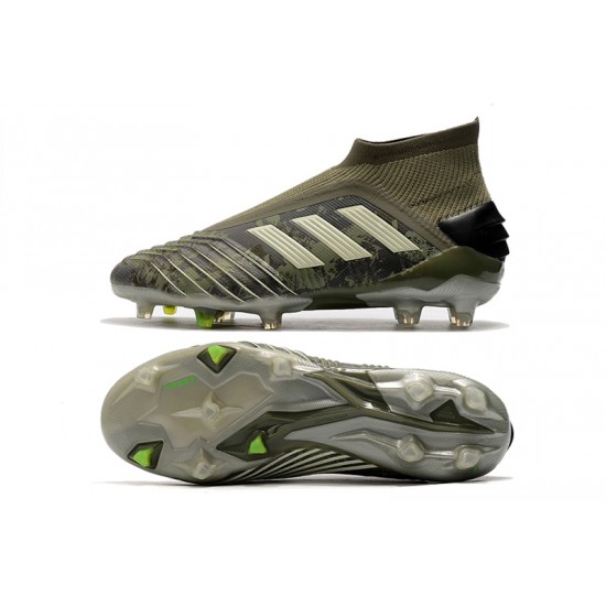 Mejor calidad  Botas de fútbol Adidas Predator 19+ FG Ejercito verde