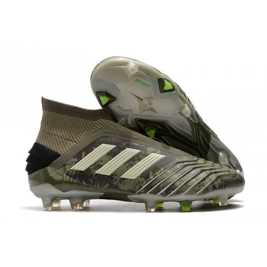 Mejor calidad  Botas de fútbol Adidas Predator 19+ FG Ejercito verde
