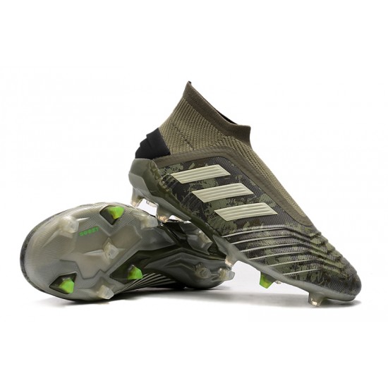 Mejor calidad  Botas de fútbol Adidas Predator 19+ FG Ejercito verde