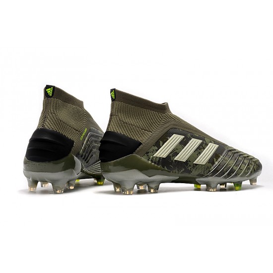 Mejor calidad  Botas de fútbol Adidas Predator 19+ FG Ejercito verde
