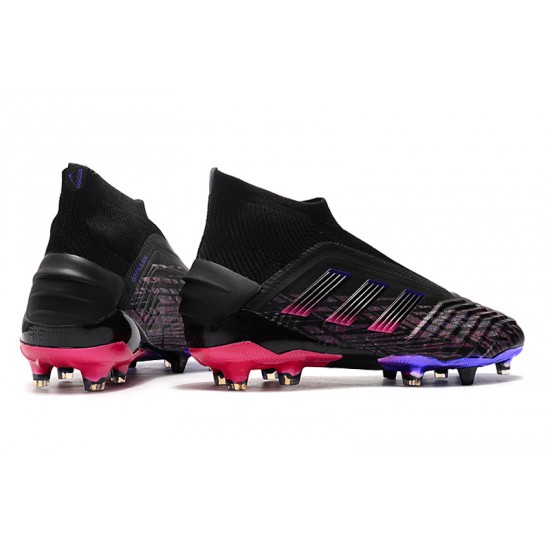 Tienda  Botas de fútbol Adidas Predator 19+ FG Negro Rosado Azul