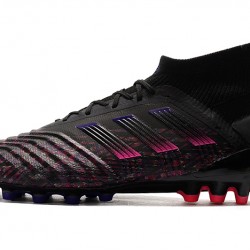 Botas de fútbol Adidas Predator 19.1 AG Negro Rosado Azul