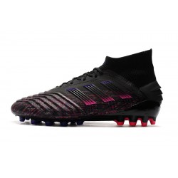 Botas de fútbol Adidas Predator 19.1 AG Negro Rosado Azul