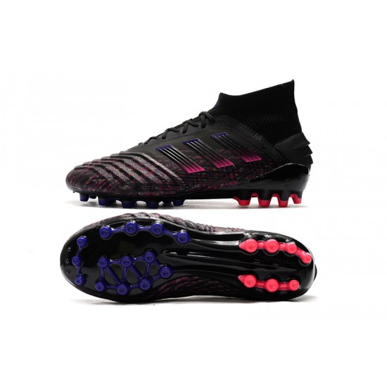 Explorar  Botas de fútbol Adidas Predator 19.1 AG Negro Rosado Azul