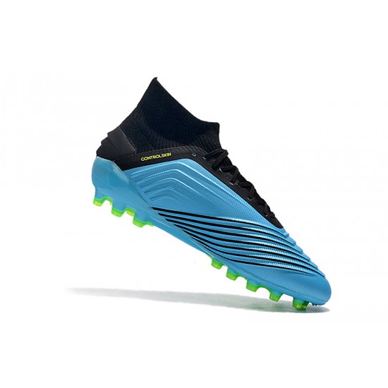 Mejor calidad  Botas de fútbol Adidas Predator 19.1 AG Azul Negro