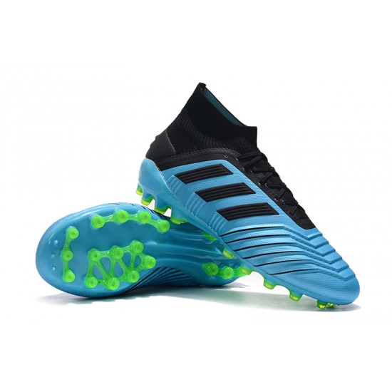 Mejor calidad  Botas de fútbol Adidas Predator 19.1 AG Azul Negro