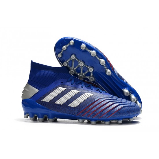 Explorar  Botas de fútbol Adidas Predator 19.1 AG Azul Plata