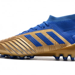 Botas de fútbol Adidas Predator 19.1 AG Dorado Azul