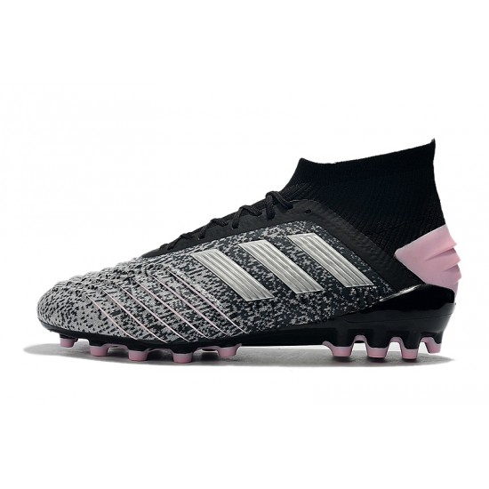 Mejor calidad  Botas de fútbol Adidas Predator 19.1 AG Gris Negro Rosado