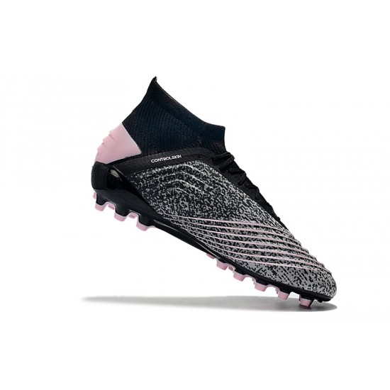 Mejor calidad  Botas de fútbol Adidas Predator 19.1 AG Gris Negro Rosado