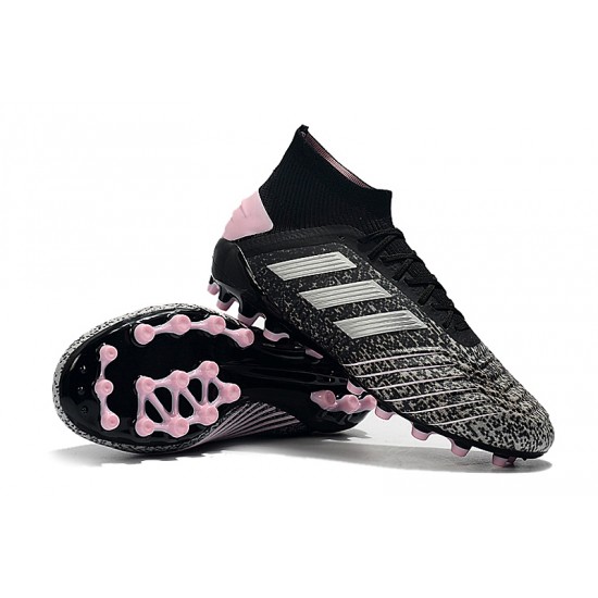 Mejor calidad  Botas de fútbol Adidas Predator 19.1 AG Gris Negro Rosado