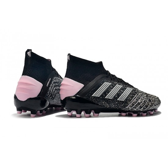 Mejor calidad  Botas de fútbol Adidas Predator 19.1 AG Gris Negro Rosado