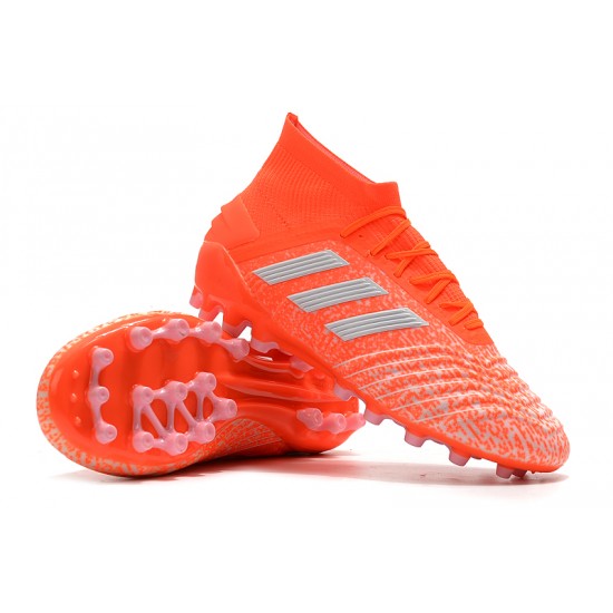 Descubrir  Botas de fútbol Adidas Predator 19.1 AG Naranja Plata