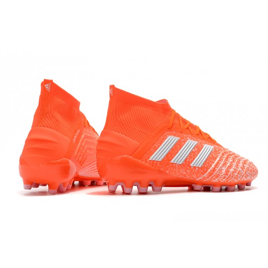 Descubrir  Botas de fútbol Adidas Predator 19.1 AG Naranja Plata