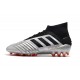 Mejor calidad  Botas de fútbol Adidas Predator 19.1 AG Plata Negro