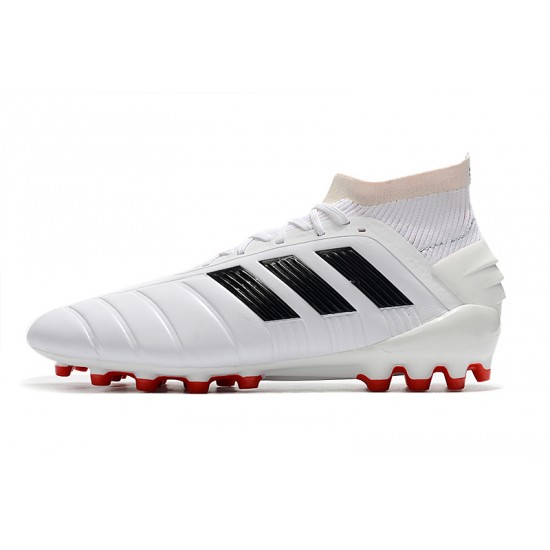 Calidad superior  Botas de fútbol Adidas Predator 19.1 AG Blanco Negro