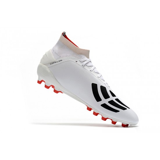 Calidad superior  Botas de fútbol Adidas Predator 19.1 AG Blanco Negro