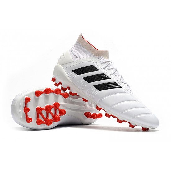 Calidad superior  Botas de fútbol Adidas Predator 19.1 AG Blanco Negro