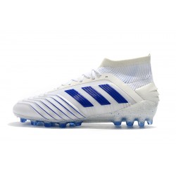 Botas de fútbol Adidas Predator 19.1 AG Blanco Azul