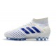 Calidad superior  Botas de fútbol Adidas Predator 19.1 AG Blanco Azul