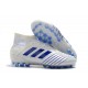 Calidad superior  Botas de fútbol Adidas Predator 19.1 AG Blanco Azul