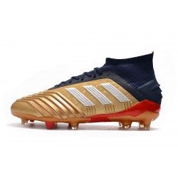 Botas de fútbol Adidas Predator 19.1 FG 25th Anniversaire Dorado Negro Plata