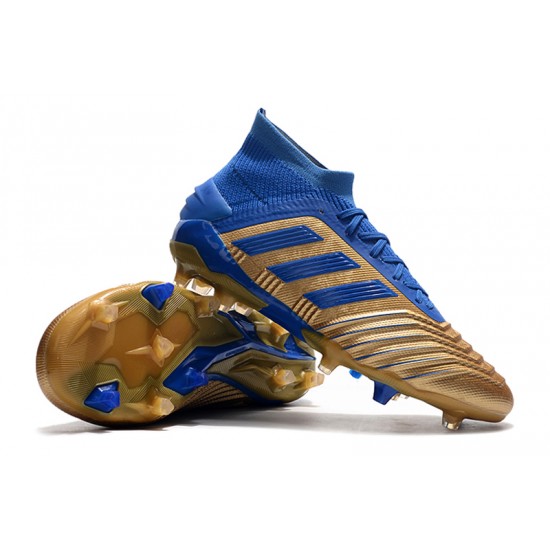 Calidad superior  Botas de fútbol Adidas Predator 19.1 FG 25th Anniversaire Dorado Azul