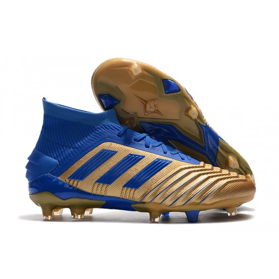 Calidad superior  Botas de fútbol Adidas Predator 19.1 FG 25th Anniversaire Dorado Azul