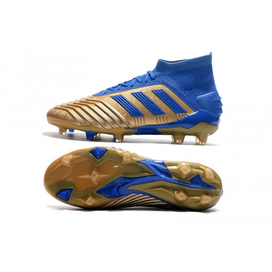 Calidad superior  Botas de fútbol Adidas Predator 19.1 FG 25th Anniversaire Dorado Azul