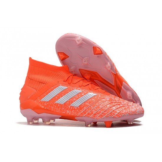 Calidad superior  Botas de fútbol Adidas Predator 19.1 FG 25th Anniversaire Naranja Plata
