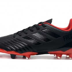 Botas de fútbol Adidas Predator 19.4 FG Negro Rojo